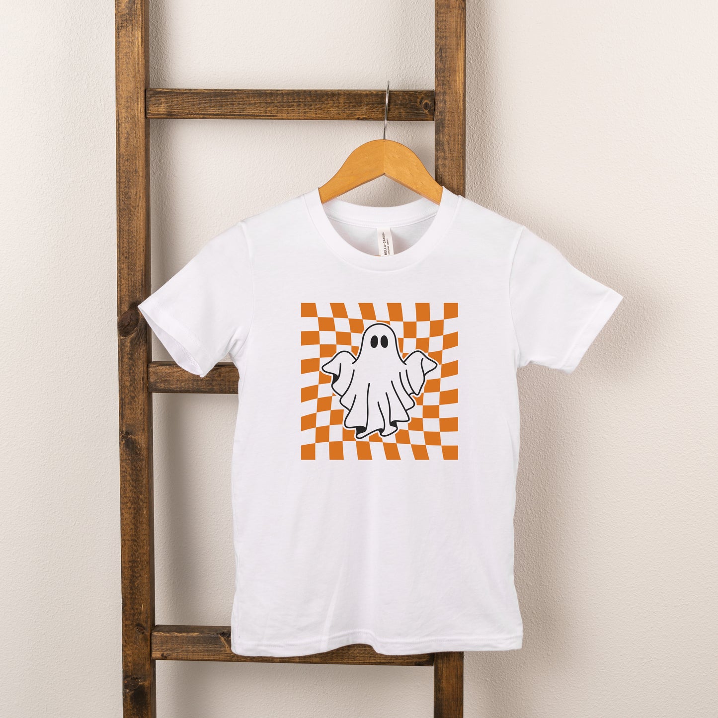 Checkered Ghost | Youth Short Sleeve Crew Neck