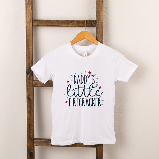 Daddy's Little Firecracker | Toddler Short Sleeve Crew Neck