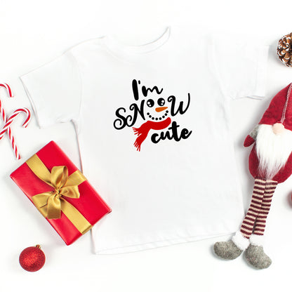 I'm Snow Cute | Toddler Short Sleeve Crew Neck