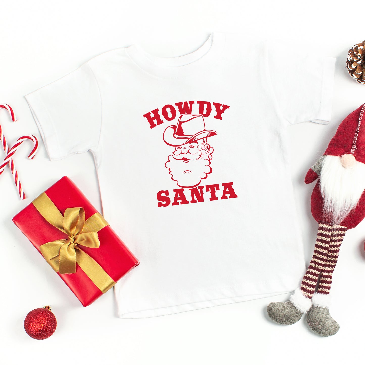Howdy Santa Claus | Toddler Short Sleeve Crew Neck