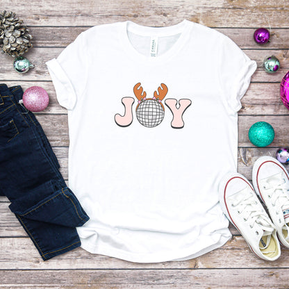 Joy Reindeer | Youth Short Sleeve Crew Neck