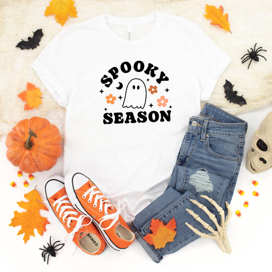 Spooky Season Flowers | Youth Short Sleeve Crew Neck