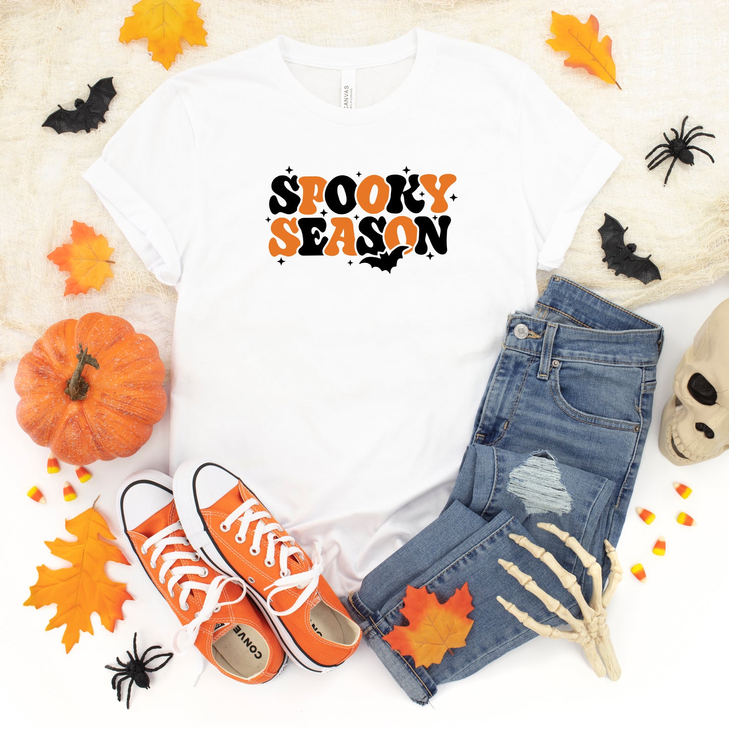 Retro Spooky Season | Youth Short Sleeve Crew Neck