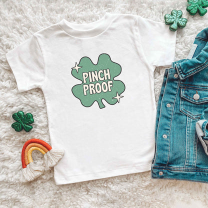 Pinch Proof Shamrock | Toddler Short Sleeve Crew Neck