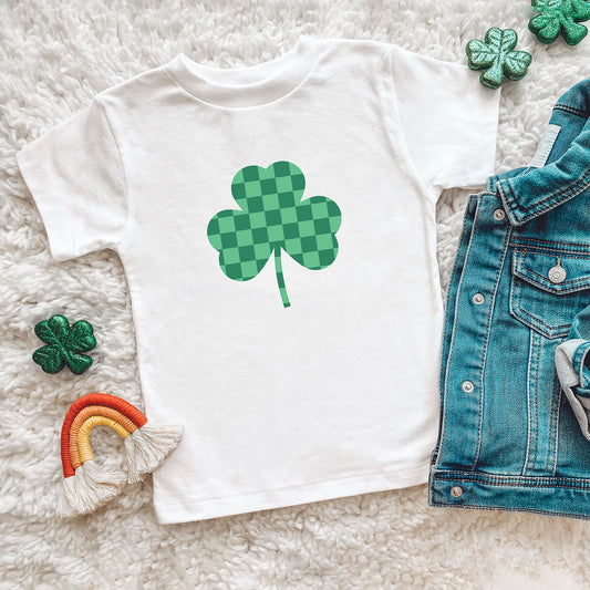 Checker Shamrock | Toddler Short Sleeve Crew Neck