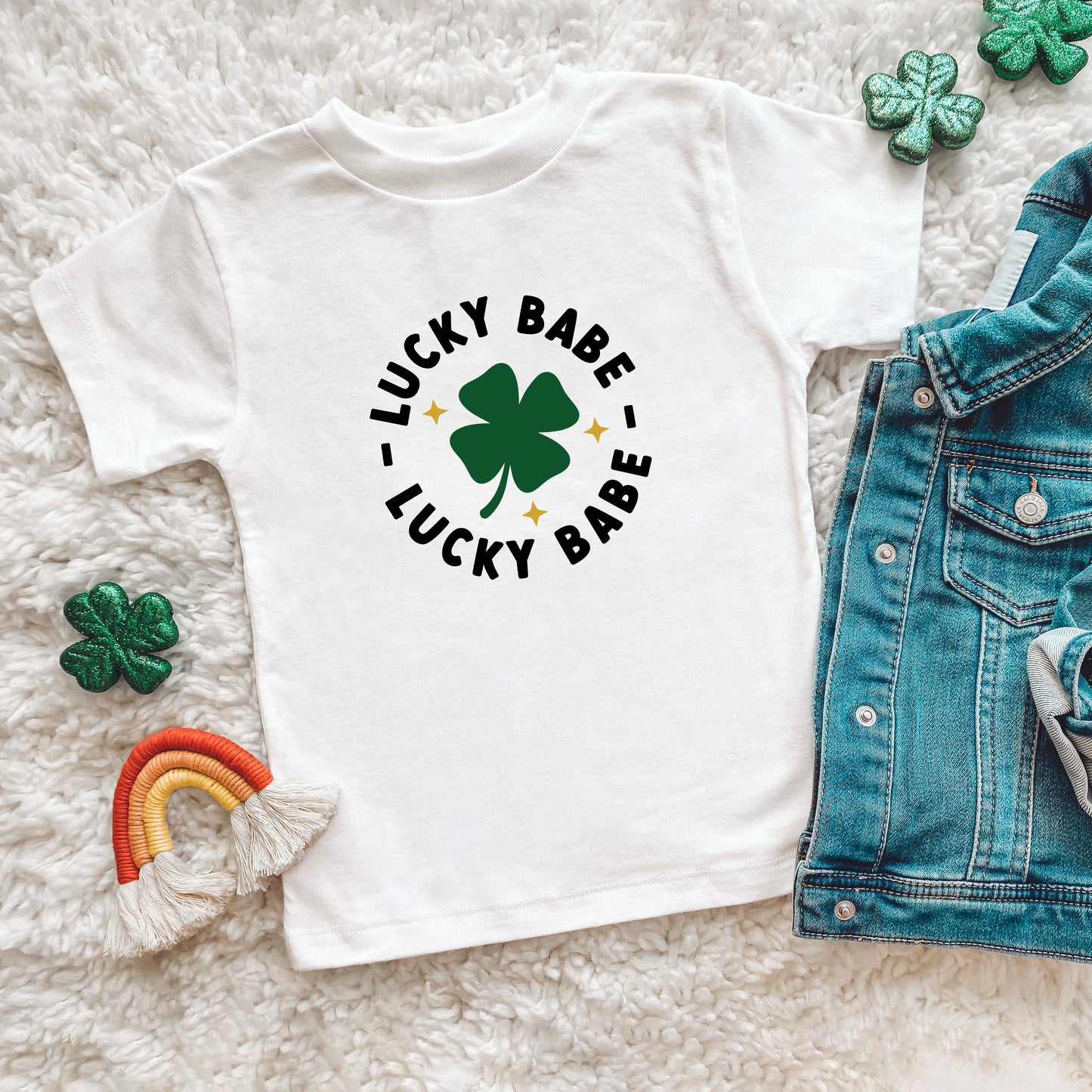 Lucky Babe | Toddler Short Sleeve Crew Neck