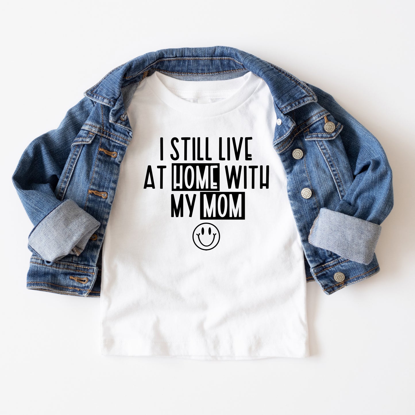 Home With My Mom | Youth Short Sleeve Crew Neck