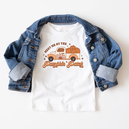 Meet Me Pumpkin Patch Colorful | Youth Short Sleeve Crew Neck