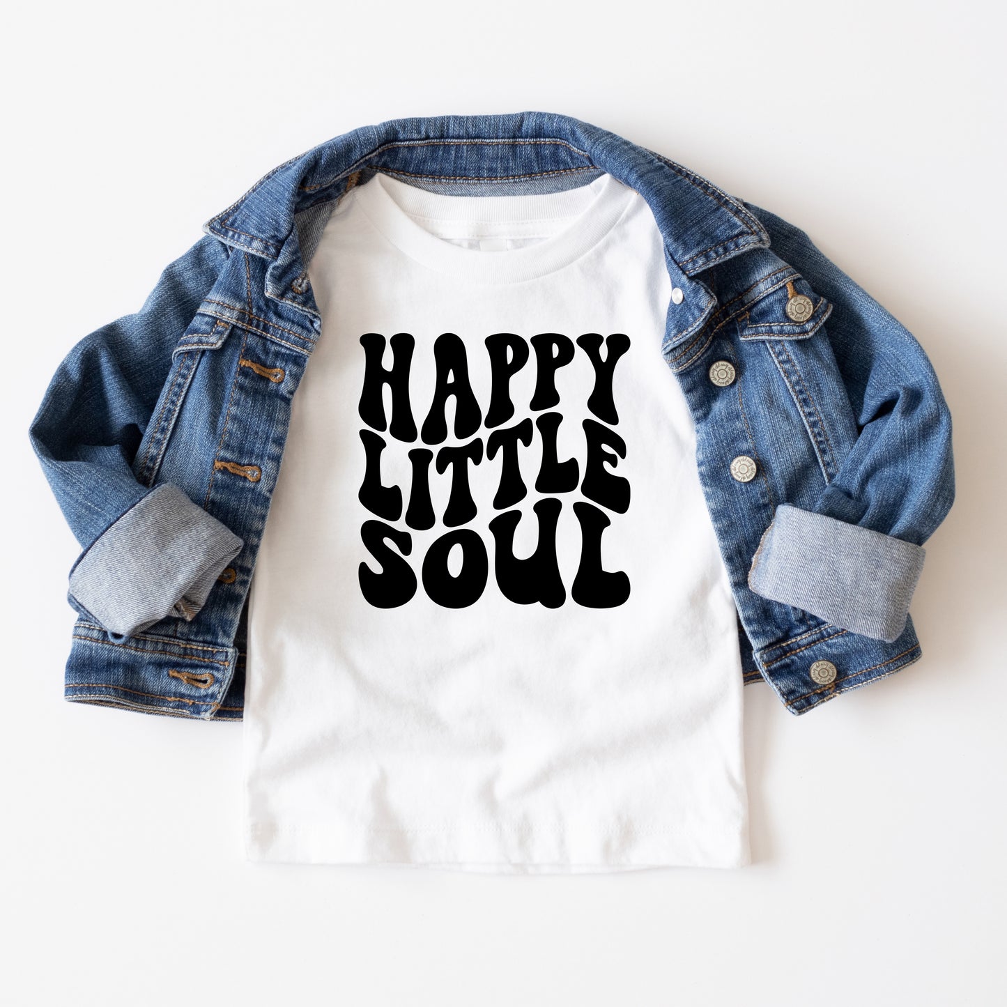 Happy Little Soul Wavy | Youth Short Sleeve Crew Neck