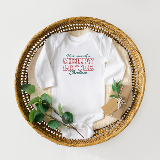 Merry Little Christmas | Baby Long Sleeve Onesie