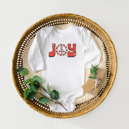 Joy Peace Sign | Baby Long Sleeve Onesie