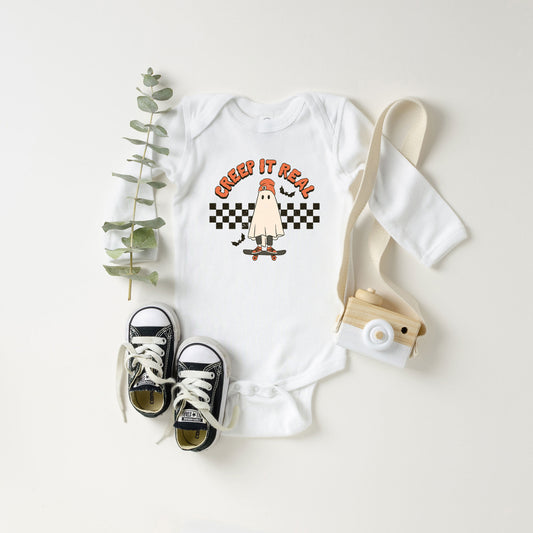 Creep It Real Skateboard | Baby Long Sleeve Onesie