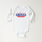 Made In America Stripes | Baby Long Sleeve Onesie