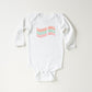 Easter Vibes Wavy Stacked | Baby Long Sleeve Onesie
