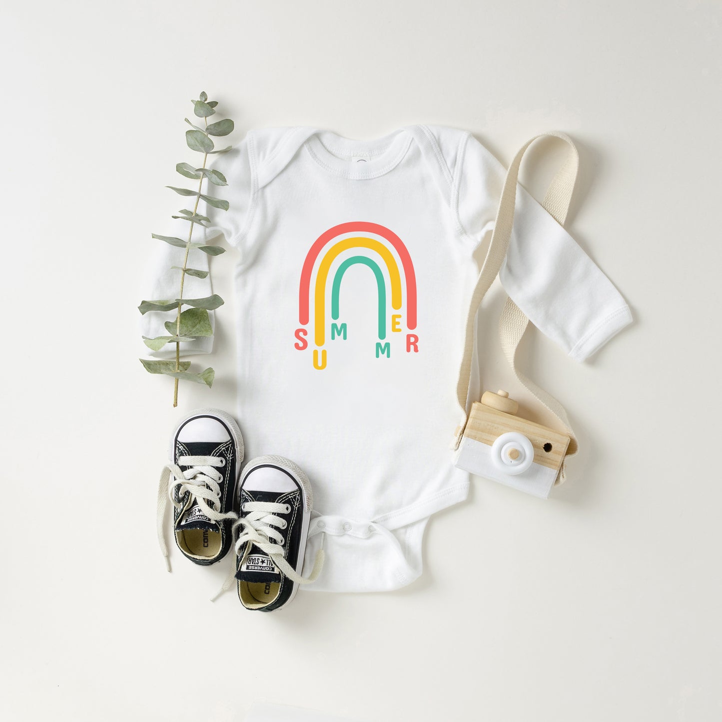 Rainbow Summer | Baby Long Sleeve Onesie