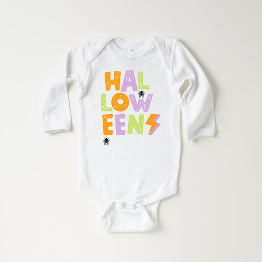 Halloween Lightning Bolt Colorful | Baby Long Sleeve Onesie