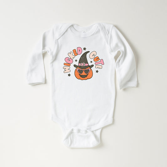 Wicked Cute Pumpkin | Baby Long Sleeve Onesie