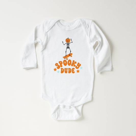 Spooky Dude Skeleton | Baby Long Sleeve Onesie