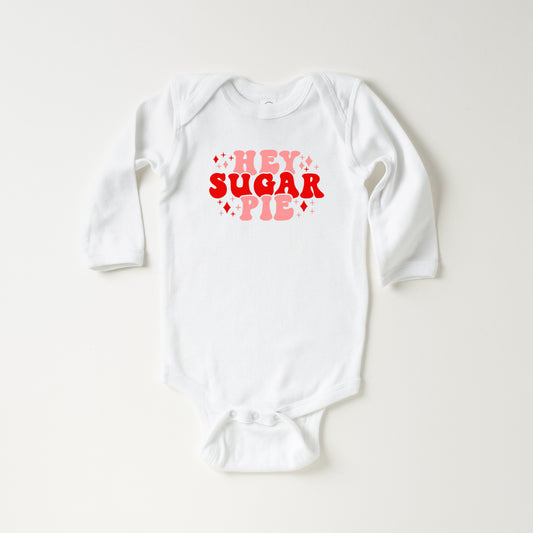 Hey Sugar Pie Stars | Baby Long Sleeve Onesie