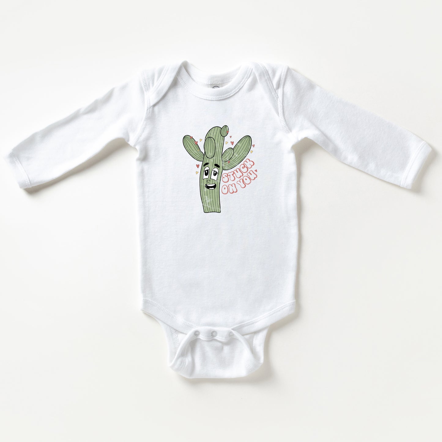 Stuck On You Cactus | Baby Long Sleeve Onesie