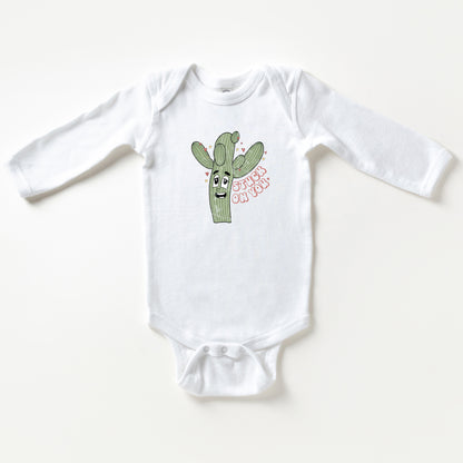 Stuck On You Cactus | Baby Long Sleeve Onesie