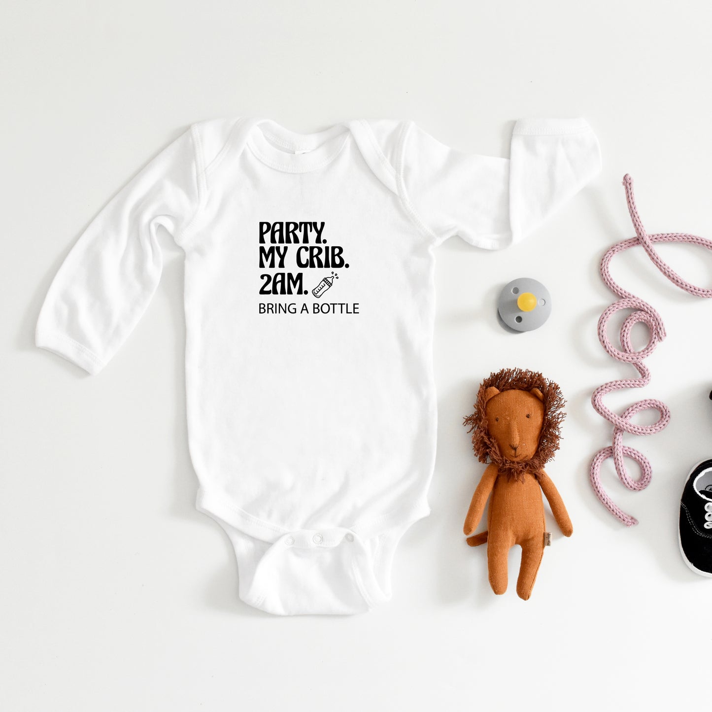 Party.My.Crib | Baby Long Sleeve Onesie