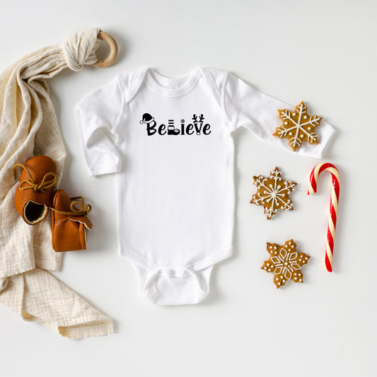 Believe Christmas | Baby Long Sleeve Onesie