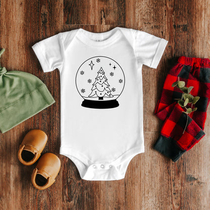 Christmas Snow Globe | Baby Onesie