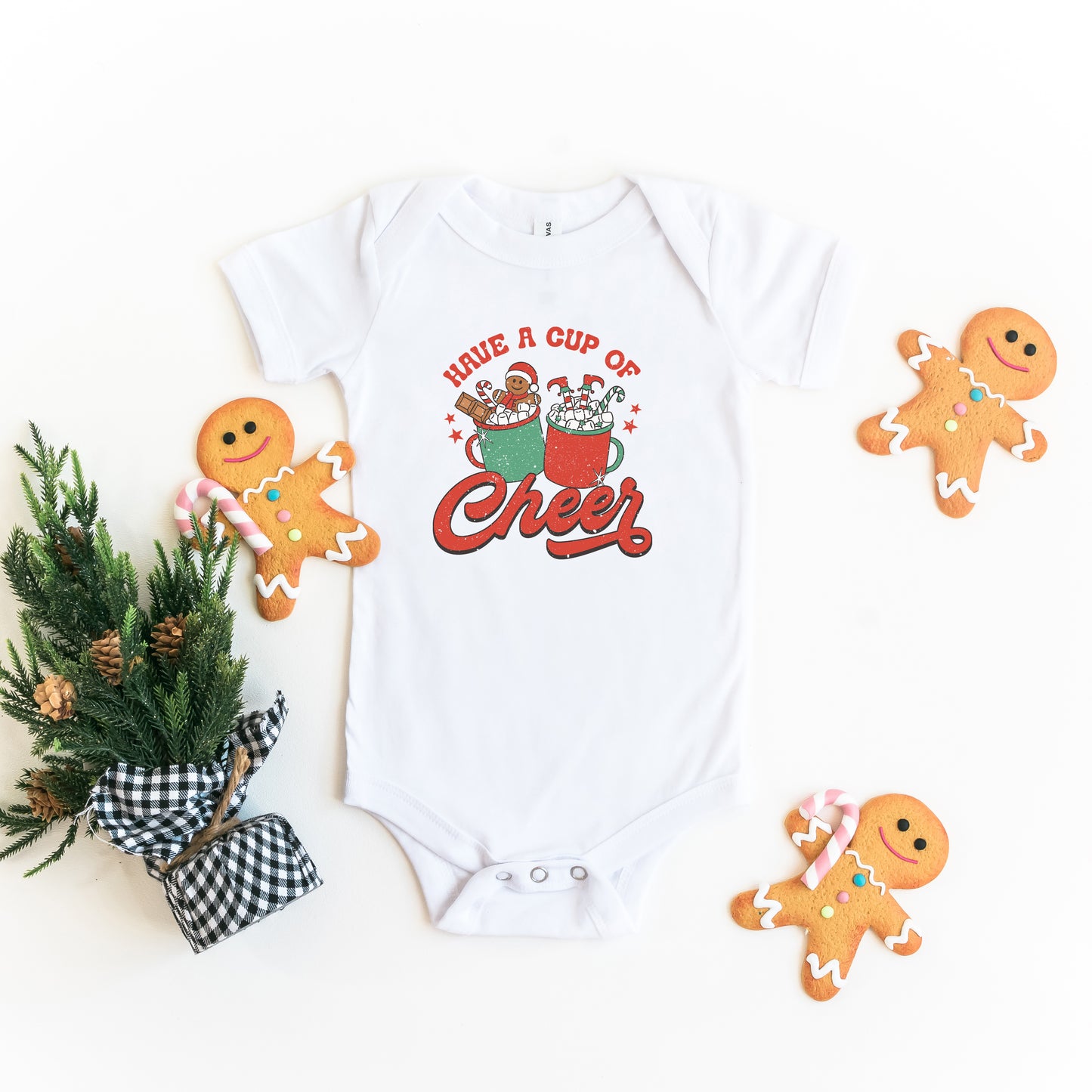 Retro Cup Of Cheer | Baby Onesie