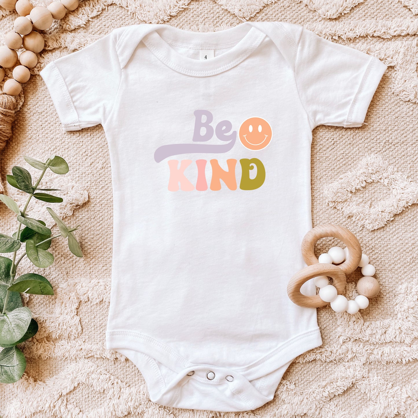 Be Kind Smiley Face | Baby Onesie