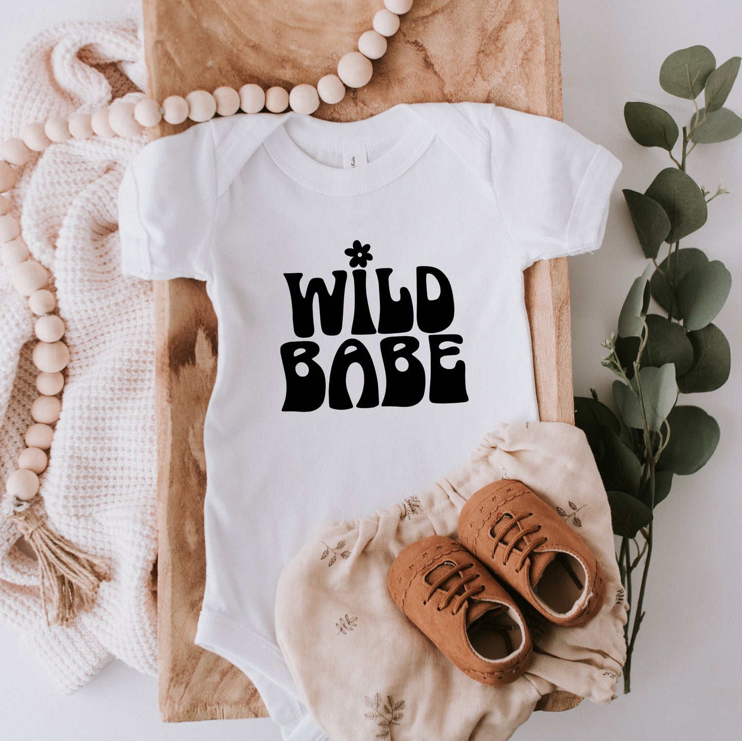 Wild Babe Flower | Baby Onesie