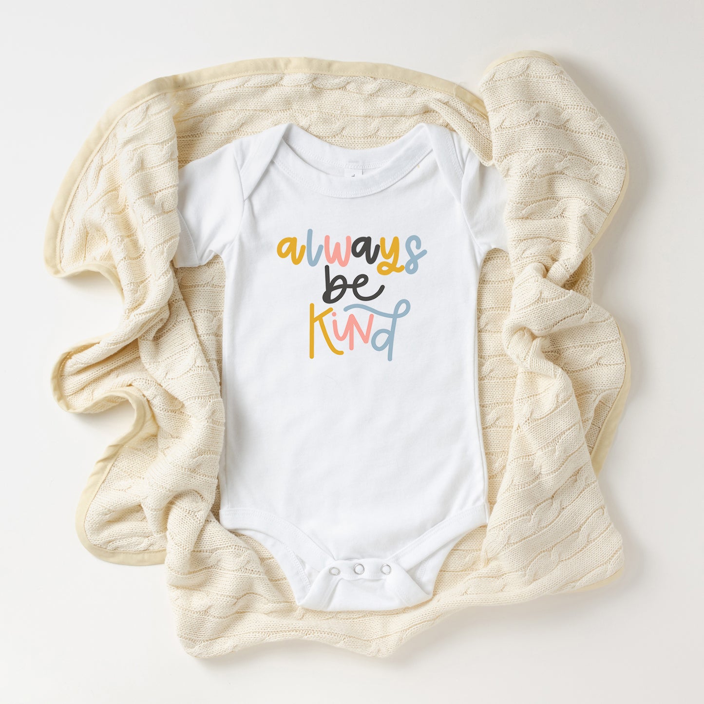 Always Be Kind Colorful | Baby Onesie