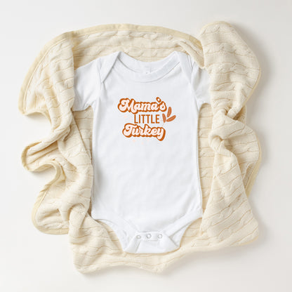 Mama's Little Turkey Colorful | Baby Onesie