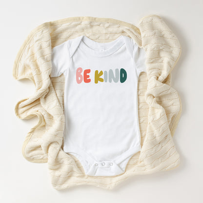Be Kind Bold Colorful | Baby Onesie