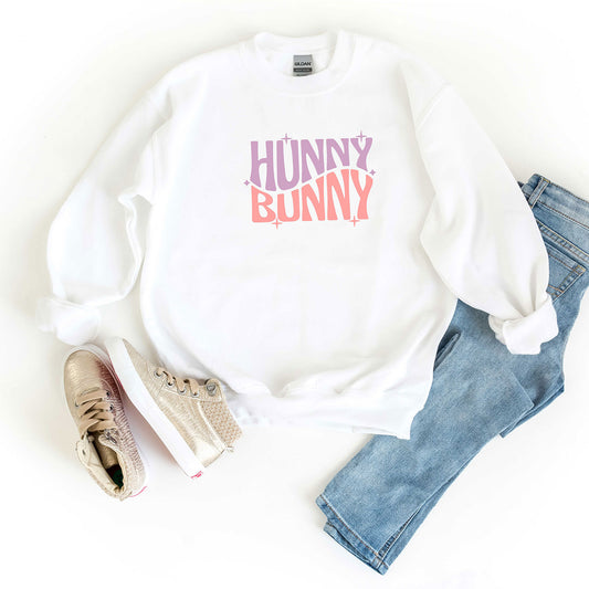 Hunny Bunny Wavy Stars | Youth Sweatshirt