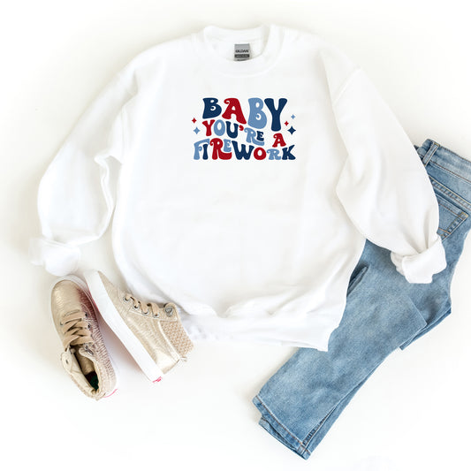 Baby You're A Firework Retro | Youth Sweatshirt