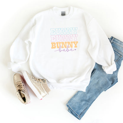 Bunny Babe Cursive | Youth Sweatshirt