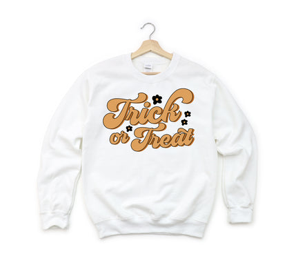 Trick Or Treat Flowers | Youth Sweatshirt