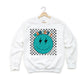 Mama's Boy Checkered Smiley Face | Youth Sweatshirt