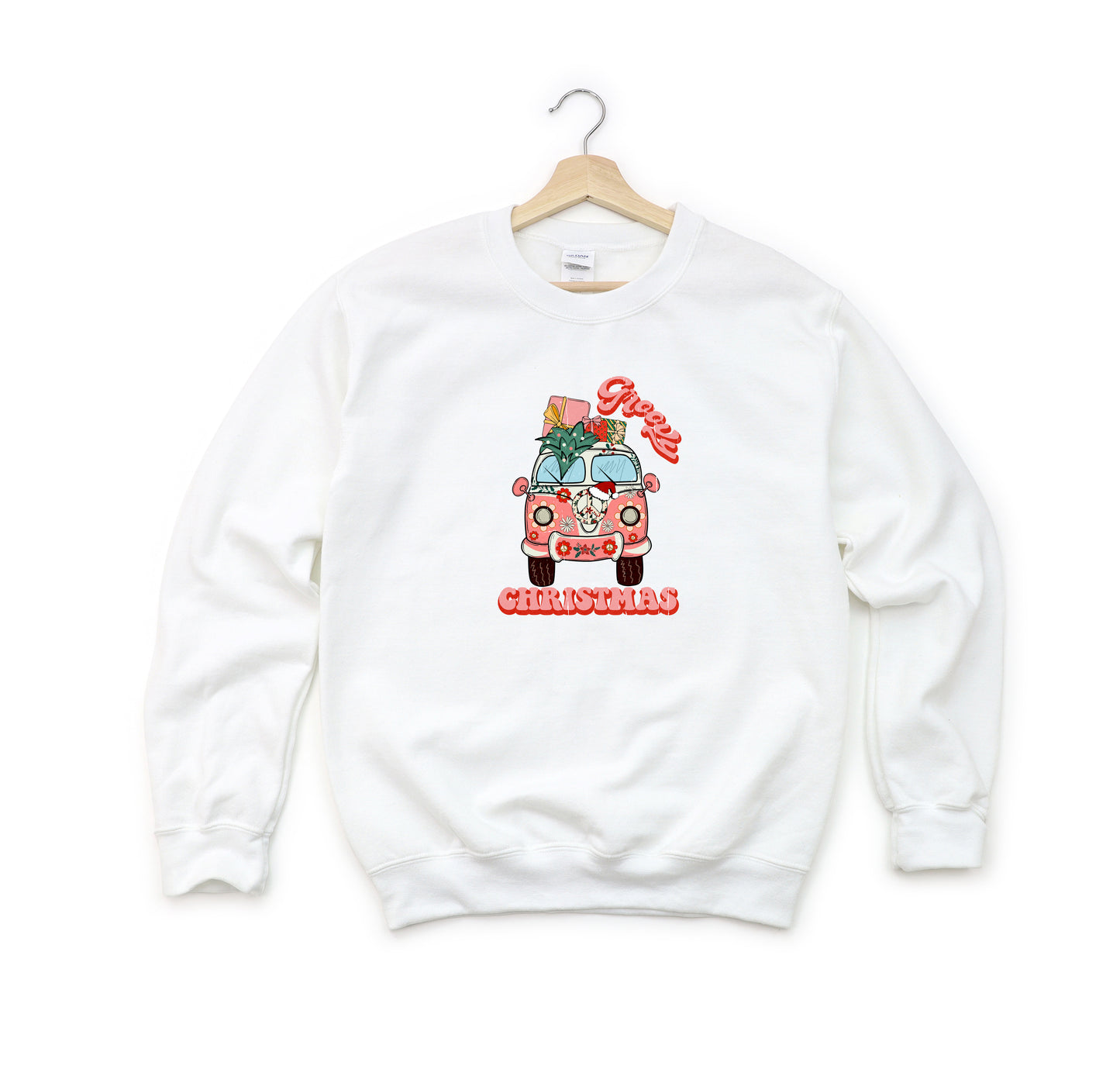 Retro Van Groovy Christmas | Youth Sweatshirt