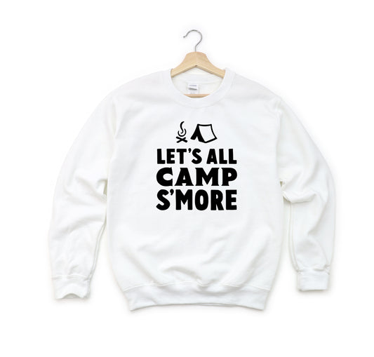 Let's All Camp S'more | Youth Graphic Sweatshirt