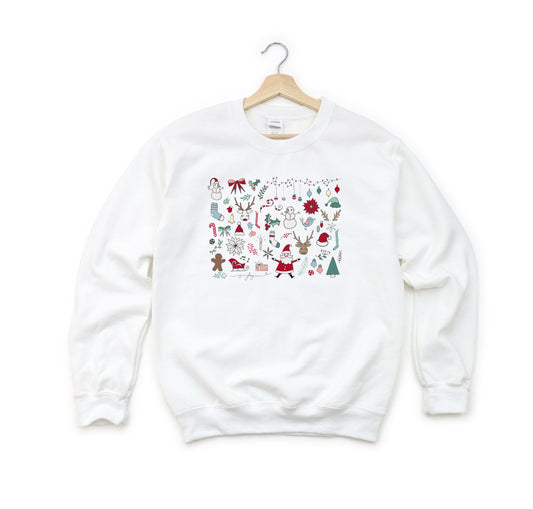 Christmas Doodles | Youth Sweatshirt