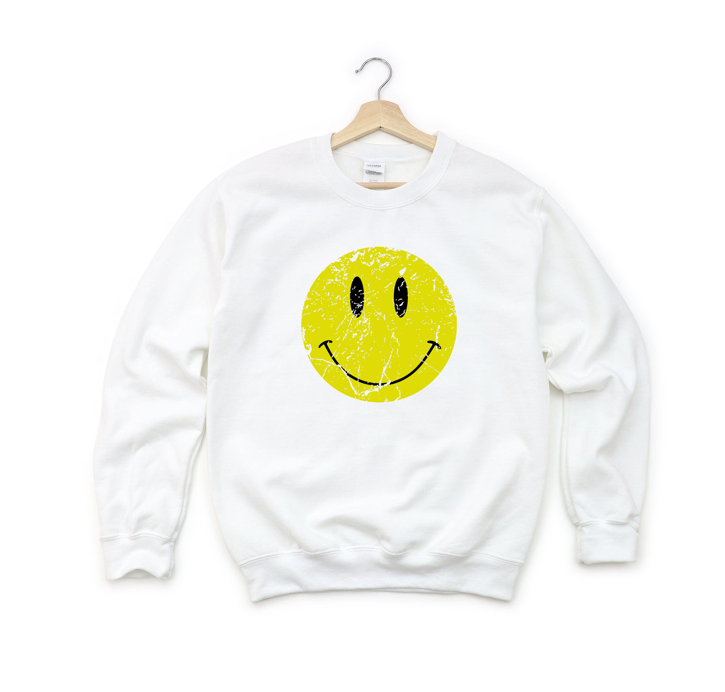 Distressed Smiley Face | Youth Sweatshirt