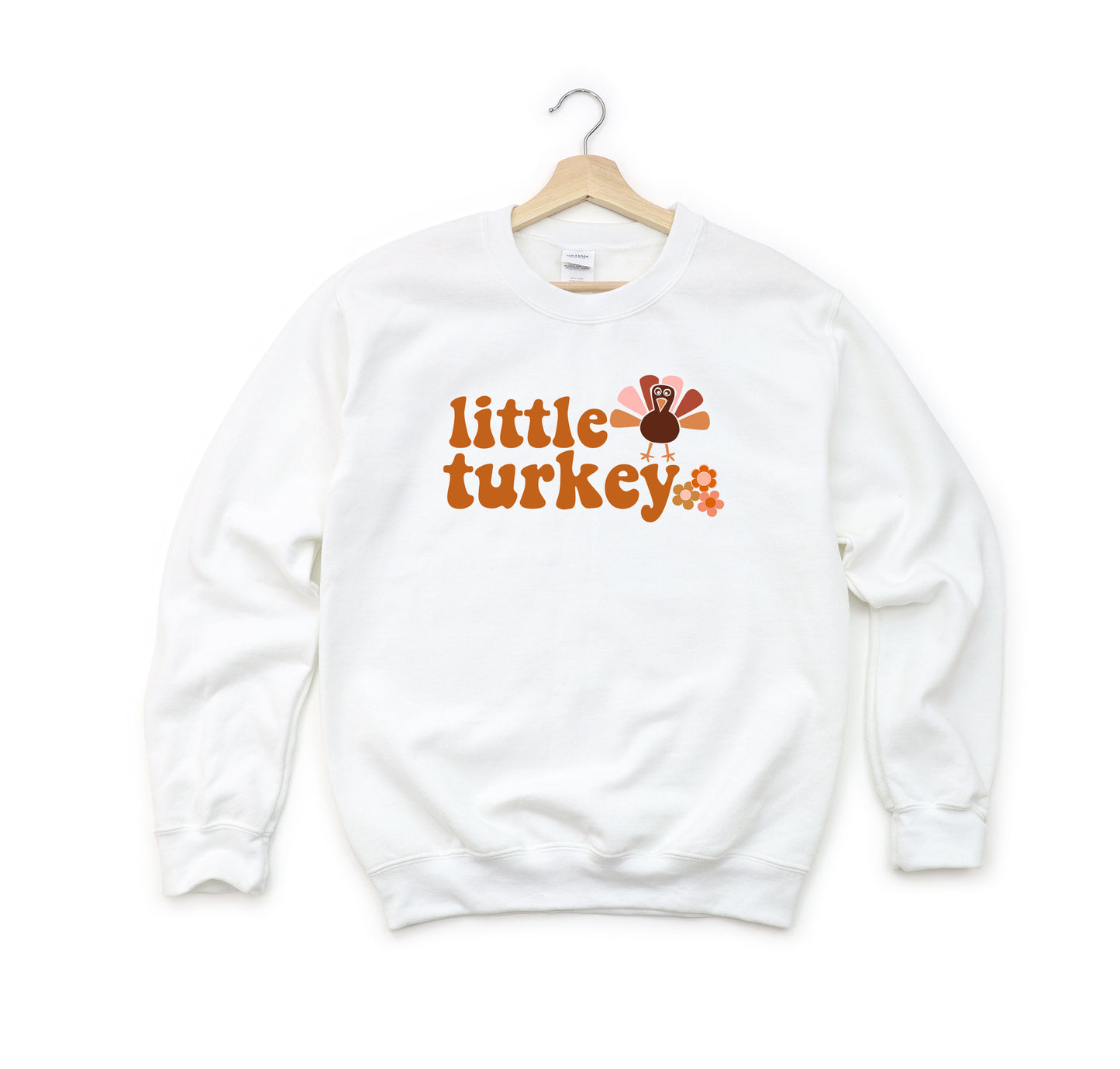 Little Turkey Flowers | Youth Sweatshirt