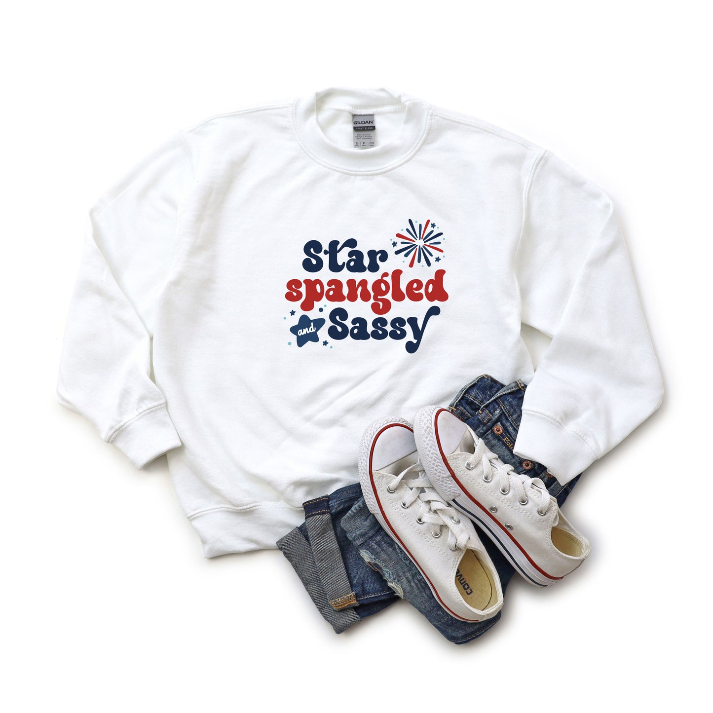 Star Spangled Firework | Youth Sweatshirt