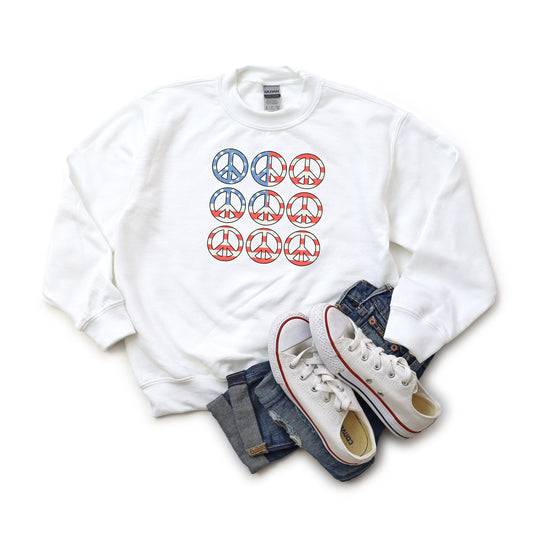 Peace Signs Flag | Youth Sweatshirt