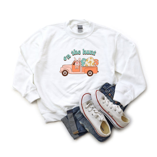 On The Hunt Truck Eggs | Youth Sweatshirt