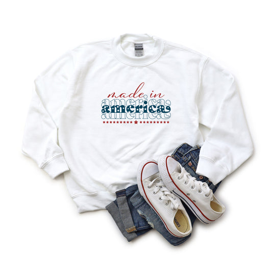 Made In America Stacked | Youth Sweatshirt