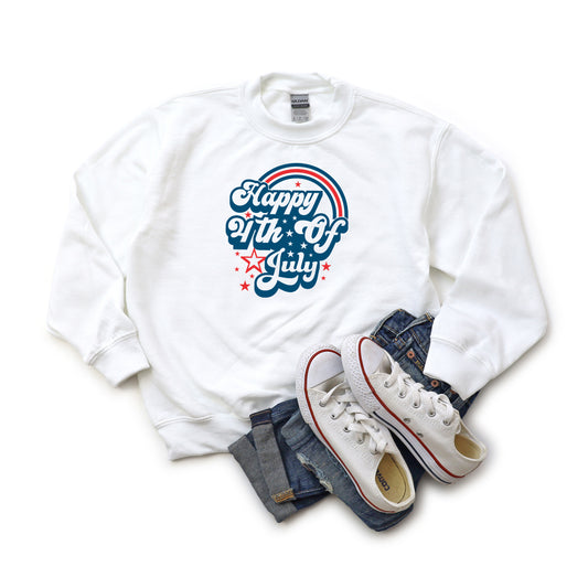 Happy 4th of July Rainbow | Youth Sweatshirt