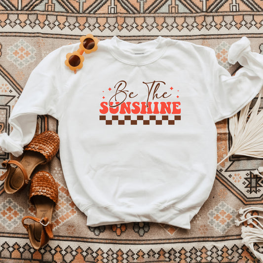Be The Sunshine Checkered | Youth Sweatshirt